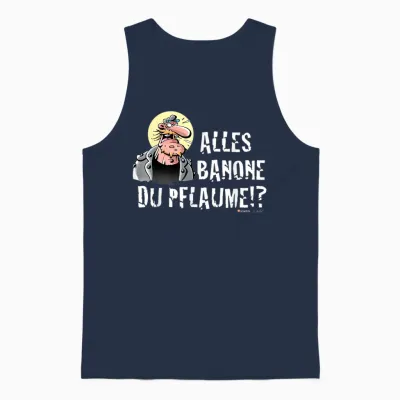Präsi - Alles Banana Du Plume! T-Shirt, Black, S Unisex Tank Top - Navy