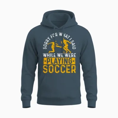 Soccer Lover Playing Soccer Game - Funny Soccer Unisex Hoodie - Dark Heather
