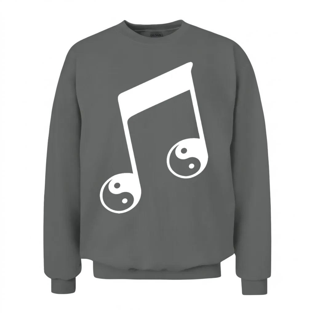 Music Note Lovers Unisex Sweatshirt - Graphite Heather