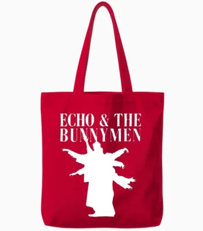 Echo and the Bunny Men Tote Bags - Red