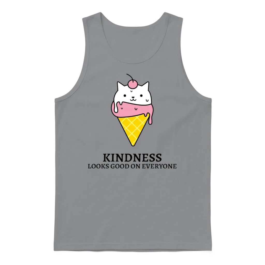 Kindness Looks Good on Everyone Unisex Tank Top - Sport Grey