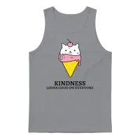 Kindness Looks Good on Everyone Unisex Tank Top - Sport Grey – 1
