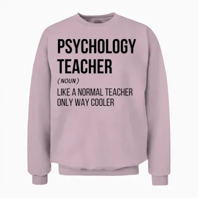Funny Psychology Teacher Unisex Sweatshirt - Light Pink