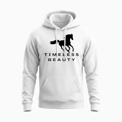 Arabian Horse Unisex Hoodie - White