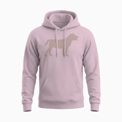 Dog Unisex Hoodie - Light Pink