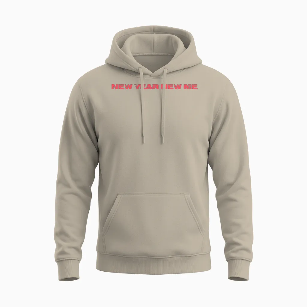 New Year New Me Unisex Hoodie in Sand