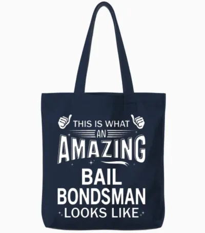 Amazing Bail Bondsman Tote Bags - Navy
