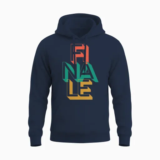 Retro Finale Unisex Hoodie - Navy