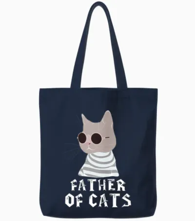 Funny Animals Tote Bags - Navy