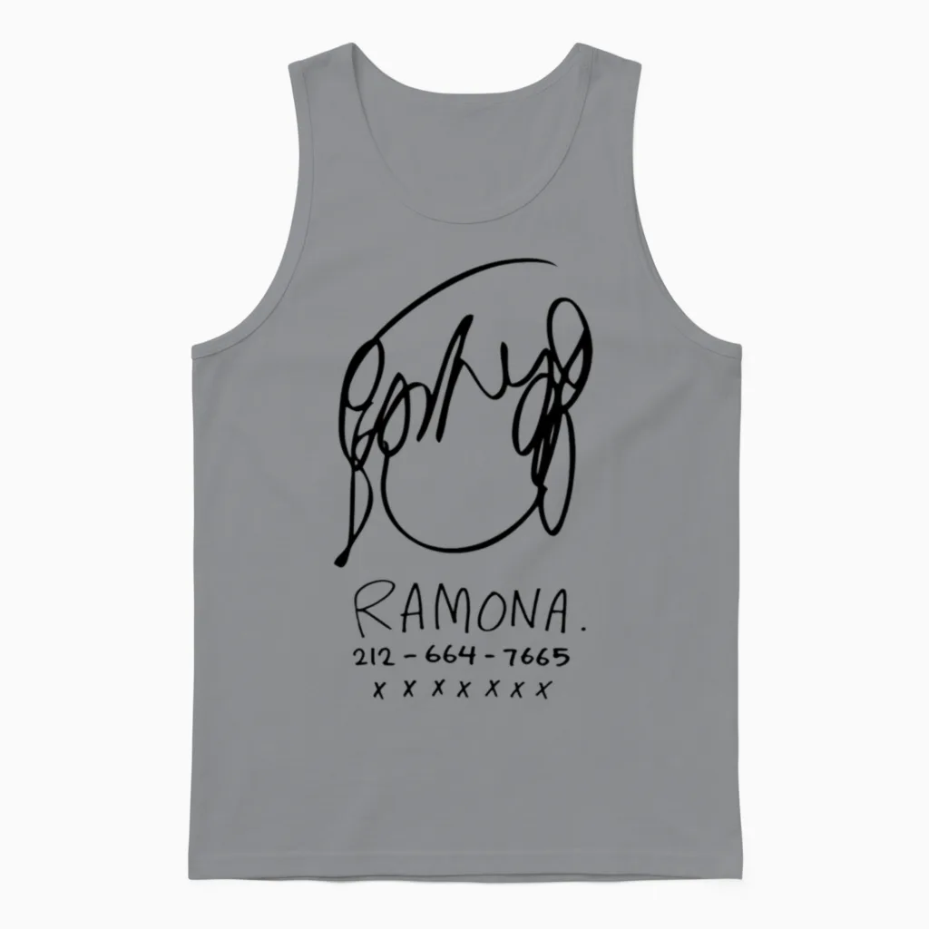Ramona Flowers Floral & Botanical Unisex Tank Top in Sport Grey