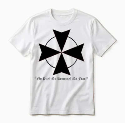 Black Templar Unisex T-Shirt - White