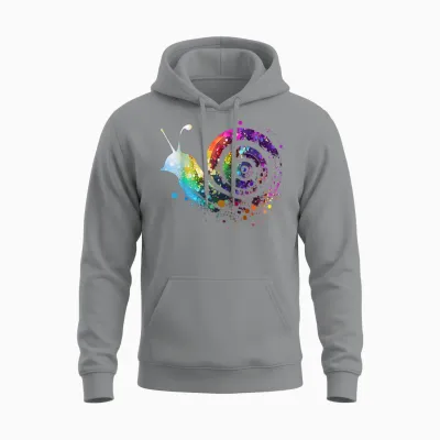 Schnecke Schnecken Lieblingstier Tier Lahme Schnecke Unisex Hoodie - Sport Grey
