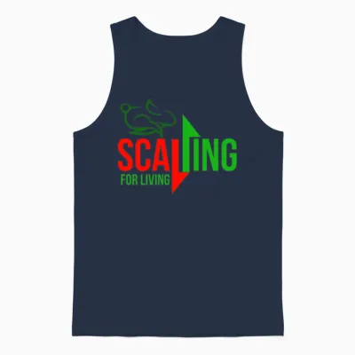 Scalping for Living Unisex Tank Top - Navy