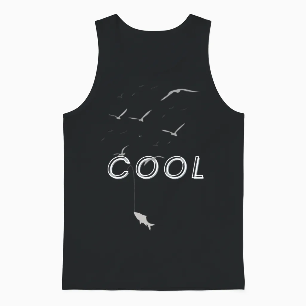 Bold Black Statement Tee β Minimalist Urban Style Unisex Tank Top in Black