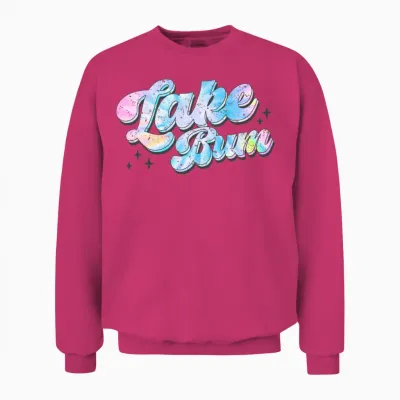 Tie Dye Lake Bum Unisex Sweatshirt - Heliconia