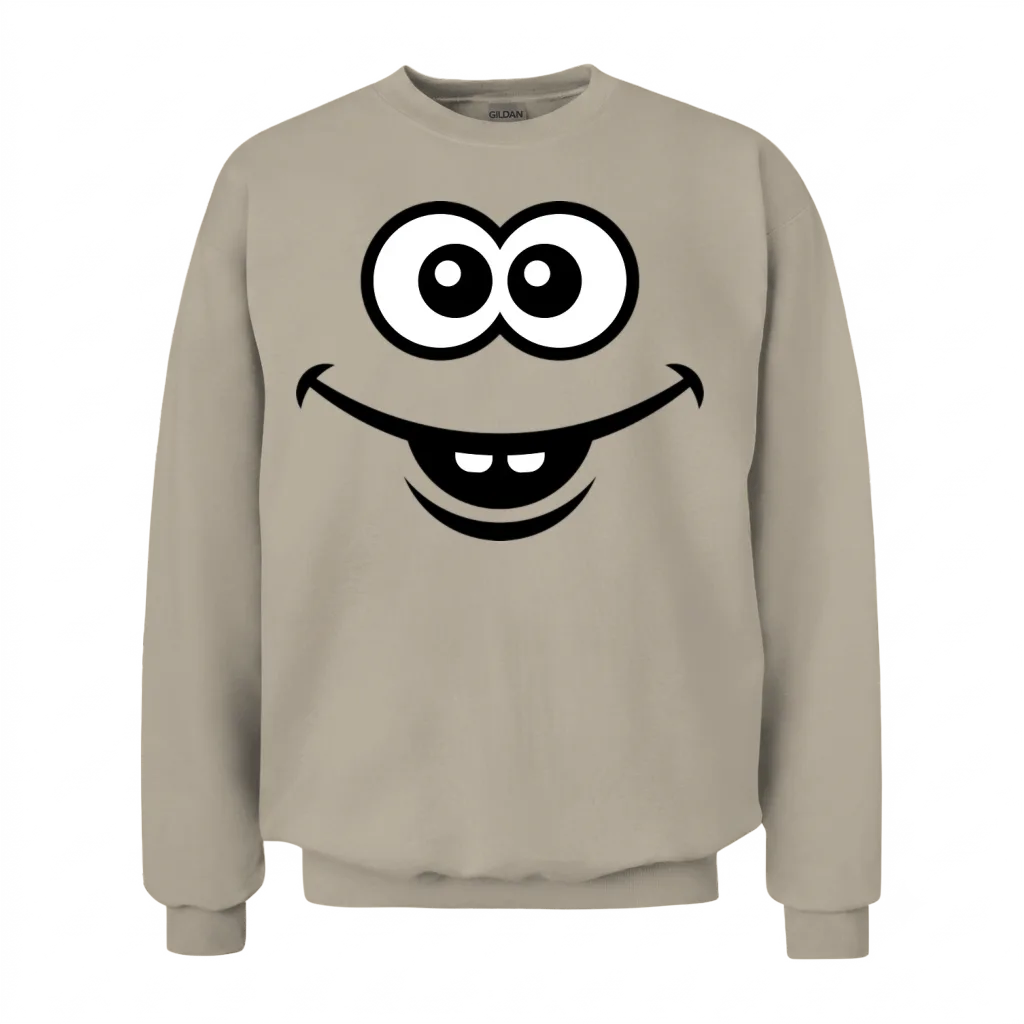Smiling Face (smile / Happy / Lucky / Funny) Unisex Sweatshirt - Sand