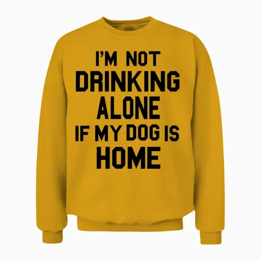 Funny Unisex Sweatshirt in Gold