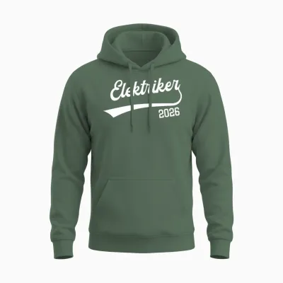 Electrician 2026 Exam Passed Training Unisex Hoodie - Military Green