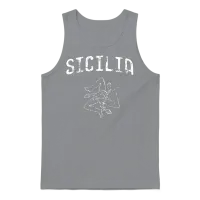 Sicilia Italy Sicily Sicilian Siciliano Italia Ita Unisex Tank Top - Sport Grey – 1