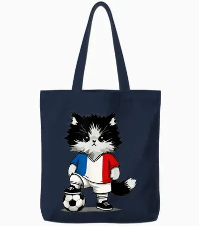 French Flag Men Women Children France Tote Bags - Navy
