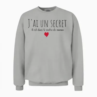 Enfant J'ai Un Secret, Future Big Brother, Future Big Sister Unisex Sweatshirt - Ash