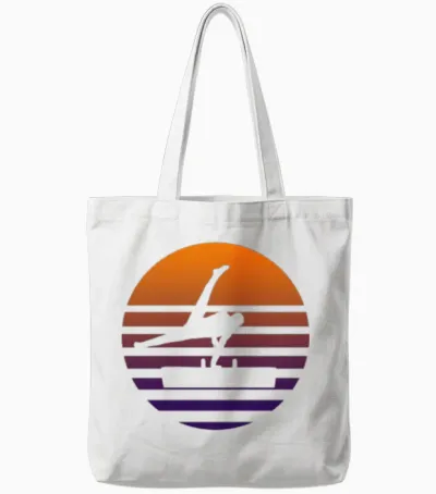 Pommel Horse Tote Bags - White