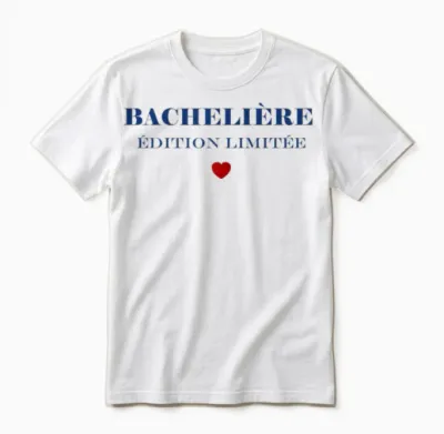 Student Bac Humour Bachelor Girl Bachelor T-Shirt, White Unisex T-Shirt - White