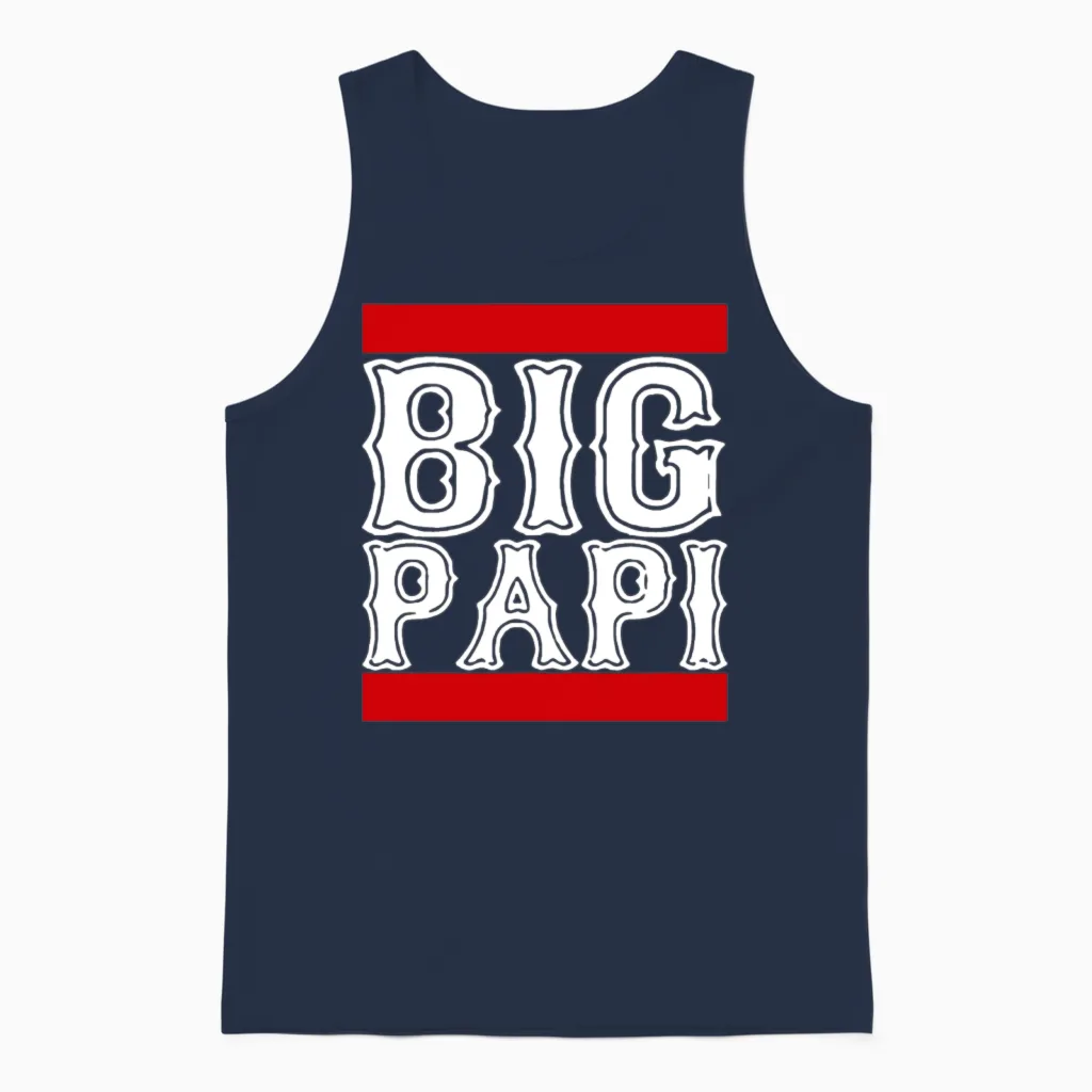 Big Papi David Ortiz Boston Red S Ox World Series Unisex Tank Top in Navy