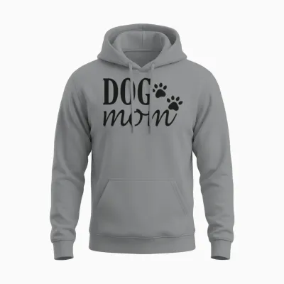 Dog Mom Unisex Hoodie - Sport Grey