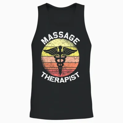 Vintage Massage Therapy Massage Therapist Unisex Tank Top - Black