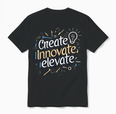 Create, Innovate, Elevate Unisex T-Shirt - Black