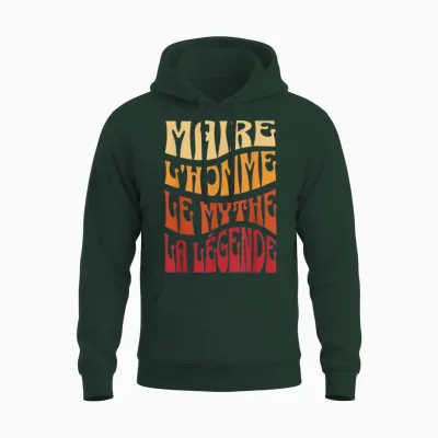 Mayor Man the Myth the Legend Gift Idea Member Town Hall Unisex Hoodie - Forest