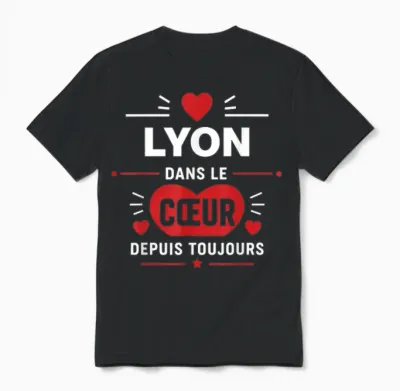Citation France Drole Rigolo Humour Amour Ville Lyon Unisex T-Shirt - Black