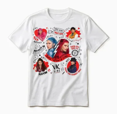 Disney Descendants: Wicked Wonderland Once Upon a Time Unisex T-Shirt - White