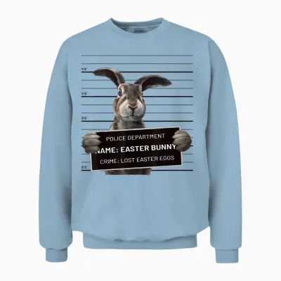 Coole Hasen-Grafik, Tolle Lustige Ostern Unisex Sweatshirt - Light Blue