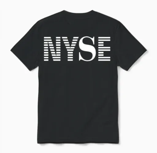 Nyse New York Stock Exchange Unisex T-Shirt in Black