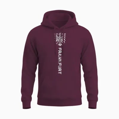 Frankfurt Ultras Frankfurt T-Shirt for Men and Women, Black Unisex Hoodie - Maroon