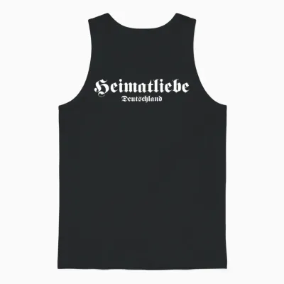 Heimatliebe Germany Patriot Politics Statement Demo T-Shirt, Black Unisex Tank Top - Black