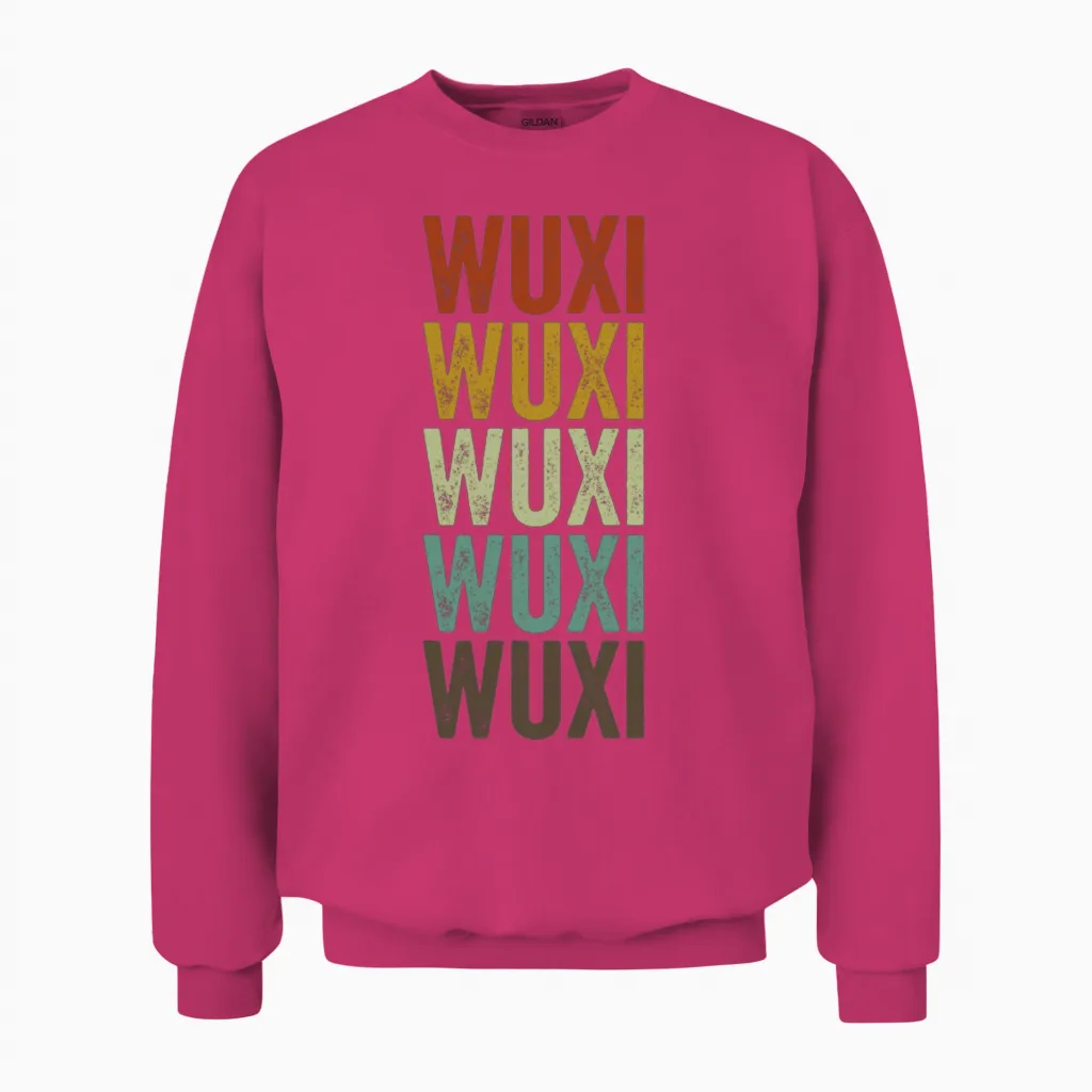 Wuxi China Retro Vintage Unisex Sweatshirt - Heliconia