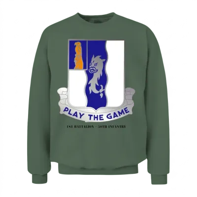 1st Battalion 50th Infantry Classic Unisex Sweatshirt - Military Green