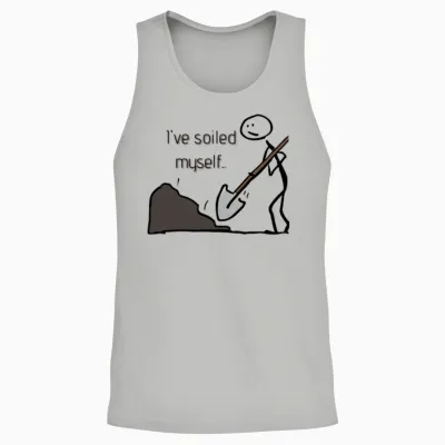 I've Soiled Myself Gardening Graphic Unisex Tank Top - Ash