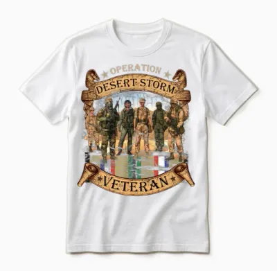 Veterans - Desert Storm Unisex T-Shirt - White