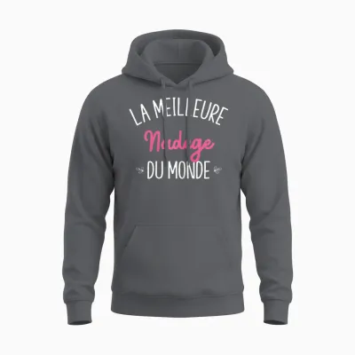 Woman Humor Personalized Gift Bff Name Nadege Unisex Hoodie - Charcoal