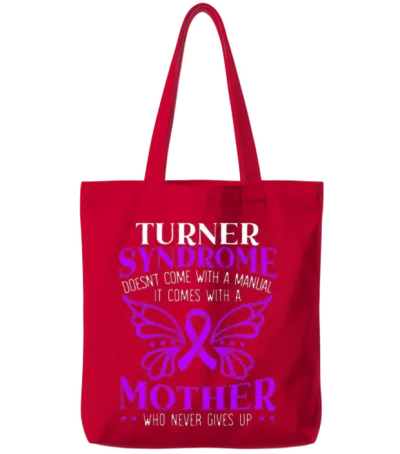Turner Syndrome Support Turner Syndrome Awareness Tote Bags - Red