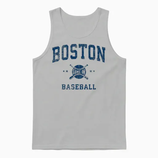 Boston Baseball Throwback - & Softball Unisex Tank Top in Ash