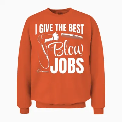 Sarcastic Hair Artist Women Hairdresser Unisex Sweatshirt - Orange