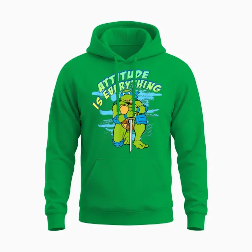 Leonardo - Attitude Is Everything Unisex Hoodie - Irish Green