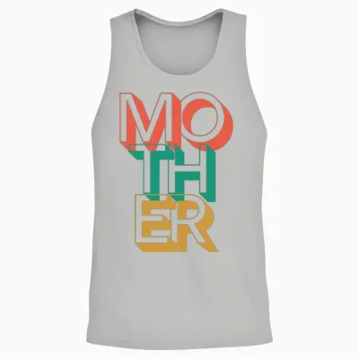 Retro Mother Unisex Tank Top - Ash