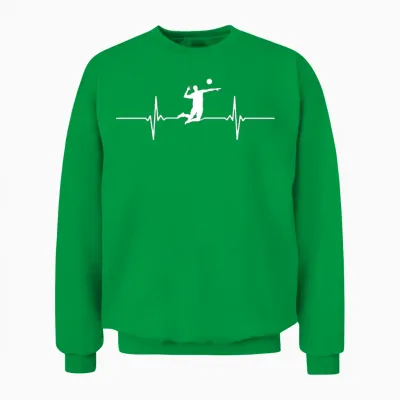 Volleyball Funny Unisex Sweatshirt - Irish Green