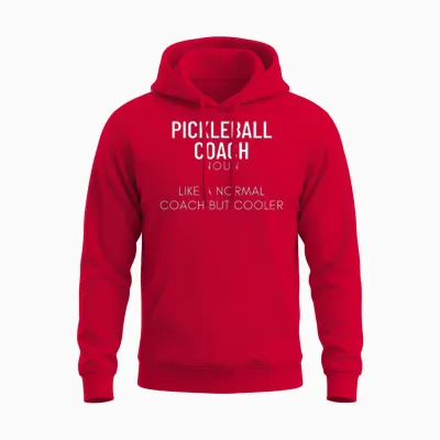 Pickleball Coach Definition Funny Pickleball Unisex Hoodie - Red